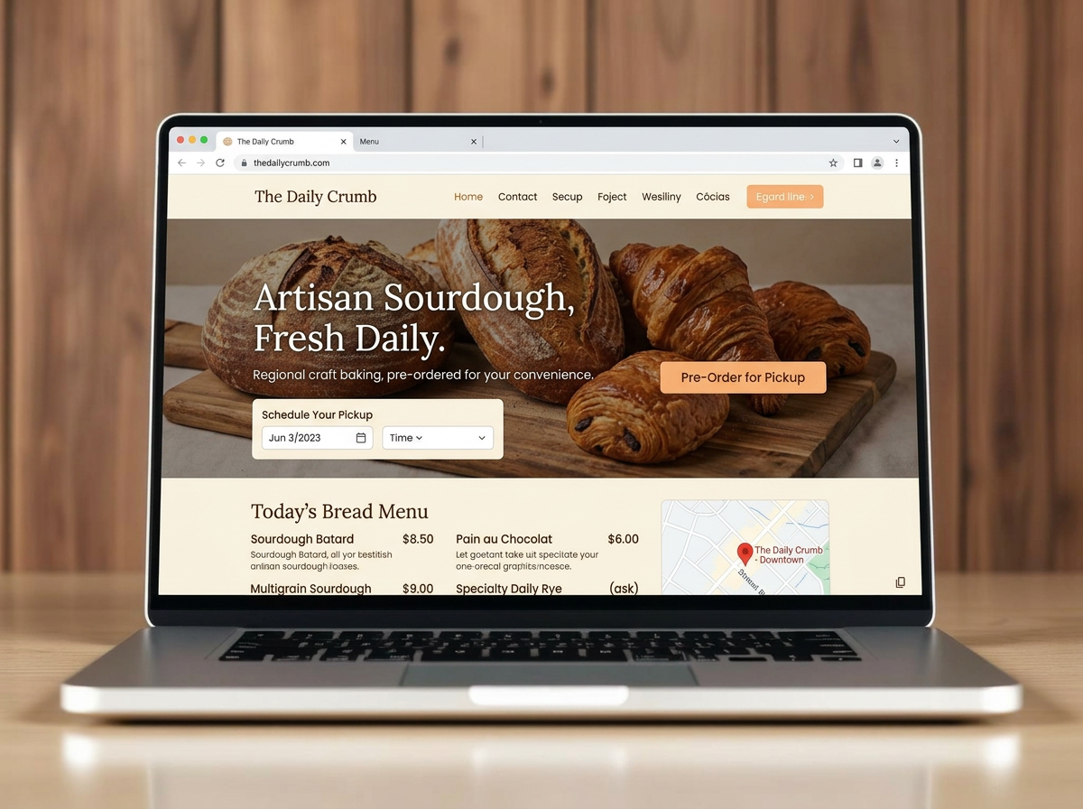 Food & Beverage Framework landing page concept